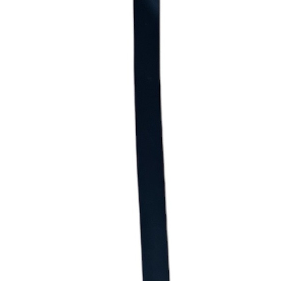 L.L. Bean Black Leather Belt Silver Buckle Mens 38 Made in USA Full Grain - Picture 8 of 10